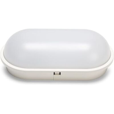 Velamp 1600 Lumen oval LED-vägg/tak (20 W) installation med enkel anslutning. Idealisk för inomhus eller utomhus (IP65). Naturlig 4000 K, 20 W, ljusgrå Velamp 1600 Lumen oval LED-vägg/tak (20 W) installation med enkel anslutning. Idealisk för inomhus eller utomhus (IP65). Naturlig 4000 K, 20 W, ljusgrå