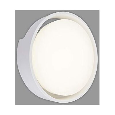 BRILONER Leuchten LED-utomhusvägglampa, IP44, 18 watt, 1 500 lumen, 4 000 Kelvin, vit, 220 x 68 mm (DxH) BRILONER Leuchten LED-utomhusvägglampa, IP44, 18 watt, 1 500 lumen, 4 000 Kelvin, vit, 220 x 68 mm (DxH)