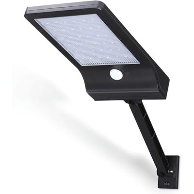 Glowster LED vägglampa med solsensor svart Glowster LED vägglampa med solsensor svart