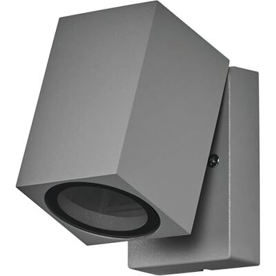 OSRAM ENDURA Classic Cube ADJ WALL utomhusvägglampa, silver, GU10 bas (max 35W), kan förses med normal eller smart lampa, riktat huvud, IP44-skydd OSRAM ENDURA Classic Cube ADJ WALL utomhusvägglampa, silver, GU10 bas (max 35W), kan förses med normal eller smart lampa, riktat huvud, IP44-skydd