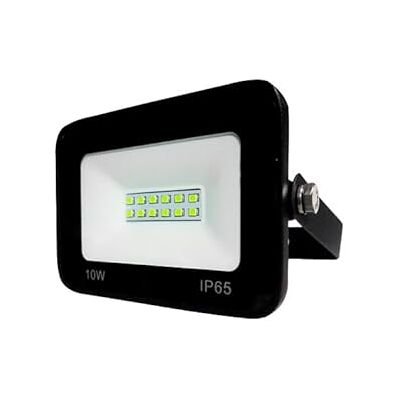 WatioWave Miljövänlig svart 10 W 6 500 K LED-projektor, perfekt för utomhus- och dekorativ belysning. WatioWave Miljövänlig svart 10 W 6 500 K LED-projektor, perfekt för utomhus- och dekorativ belysning.