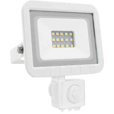 Brightium 10 W platt LED-projektor med sensor, vit finish – perfekt för effektiv belysning och energibesparing utomhus – kvalitet och design för att förhöja dina utrymmen. Brightium 10 W platt LED-projektor med sensor, vit finish – perfekt för effektiv belysning och energibesparing utomhus – kvalitet och design för att förhöja dina utrymmen.