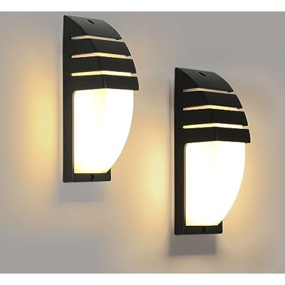 Comely 2 Pièces 12W Applique Murale Exterieure, Applique Exterieur/Interieur LED IP65 Etanche, Applique Murale Intérieure pour Cour, Jardin, Terrasse, Mur. Vägledning, varmvitt ljus 3000K Comely 2 Pièces 12W Applique Murale Exterieure, Applique Exterieur/Interieur LED IP65 Etanche, Applique Murale Intérieure pour Cour, Jardin, Terrasse, Mur. Vägledning, varmvitt ljus 3000K