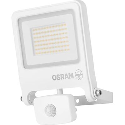 OSRAM ENDURA FLOOD PC 50W LED-strålkastare med sensor, 3000K varmvit, 5000 lumen, IP44-strålkastare PIR-detektor, skymningsfunktion 2–1000 lux OSRAM ENDURA FLOOD PC 50W LED-strålkastare med sensor, 3000K varmvit, 5000 lumen, IP44-strålkastare PIR-detektor, skymningsfunktion 2–1000 lux