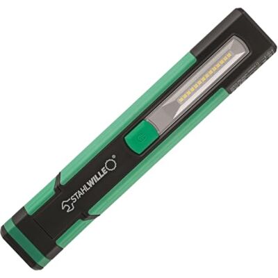 Stahlwille LED-batteri handlampa 1 000 lm, fästmagneter, roterande krokar 7 h ljustid, 2 ljusenheter arbet uppladdningsbar via USB-C Stahlwille LED-batteri handlampa 1 000 lm, fästmagneter, roterande krokar 7 h ljustid, 2 ljusenheter arbet uppladdningsbar via USB-C