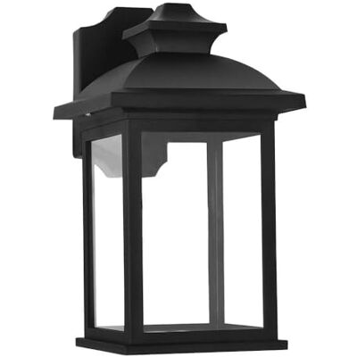 Zarivy IP44 svart vägglampa i polykarbonat, mått 31 x 17 x 22,3 cm, perfekt för utomhusbelysning. Zarivy IP44 svart vägglampa i polykarbonat, mått 31 x 17 x 22,3 cm, perfekt för utomhusbelysning.