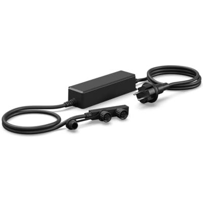 Steinel 100 W nätadapter 24 V, lågspänningstransformator med EU-kontakt, väderbeständig IP67, 2 utgångar, Plug & Play, 24 V trädgårdstillbehör Steinel 100 W nätadapter 24 V, lågspänningstransformator med EU-kontakt, väderbeständig IP67, 2 utgångar, Plug & Play, 24 V trädgårdstillbehör