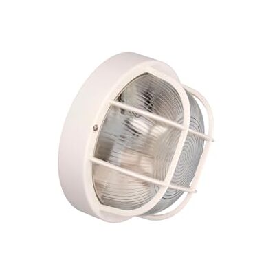 Zarivy Rund vägglampa IP54 vit, 1 x E27, 40 W, diameter 18,5 cm och höjd 10,4 cm. Modell Tarragona: Perfekt för att lysa upp alla utrymmen med elegans och funktionalitet. Zarivy Rund vägglampa IP54 vit, 1 x E27, 40 W, diameter 18,5 cm och höjd 10,4 cm. Modell Tarragona: Perfekt för att lysa upp alla utrymmen med elegans och funktionalitet.