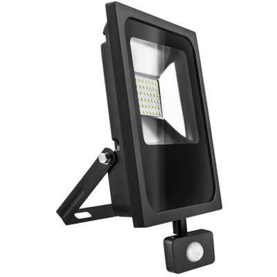 Brightium LED-projektor 10 W svart kall sensor, perfekt för utomhusbruk. LED-teknik ger effektiv och långvarig belysning. Inkluderar rörelsesensor för ökad säkerhet och komfort. Brightium LED-projektor 10 W svart kall sensor, perfekt för utomhusbruk. LED-teknik ger effektiv och långvarig belysning. Inkluderar rörelsesensor för ökad säkerhet och komfort.