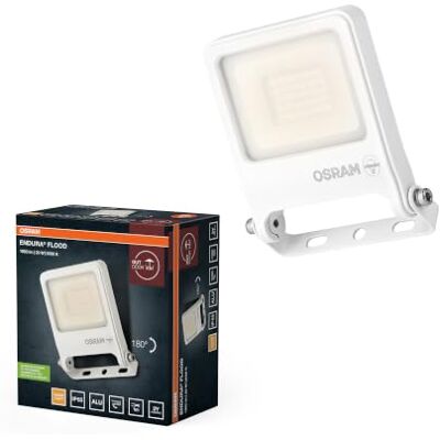 OSRAM ENDURA FLOOD PC 20W LED-strålkastare, 3000K varmvit, 1800 lumen, IP65-strålkastare i vitt, återvunnen aluminium, 180° vridbart fäste, vit OSRAM ENDURA FLOOD PC 20W LED-strålkastare, 3000K varmvit, 1800 lumen, IP65-strålkastare i vitt, återvunnen aluminium, 180° vridbart fäste, vit