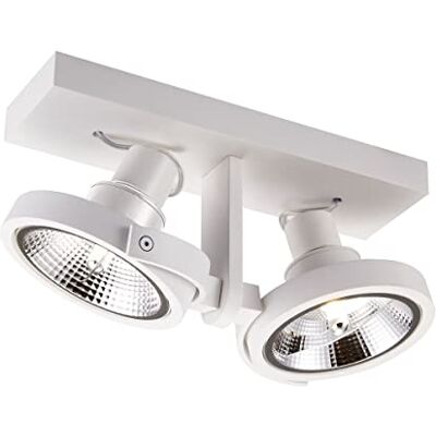 Zumaline Lighting Zumaline MASTER Taklampa för dubbelsäng, vit, 2x GU10/ES111 Zumaline Lighting Zumaline MASTER Taklampa för dubbelsäng, vit, 2x GU10/ES111