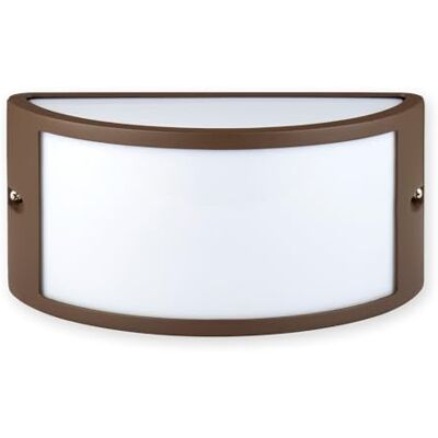 Velamp Halvmåneformad vägglampa E27. Modern design. IP54. Corten Velamp Halvmåneformad vägglampa E27. Modern design. IP54. Corten