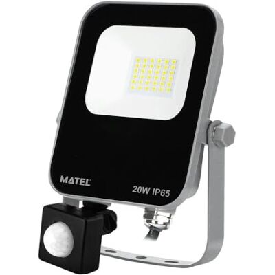 Brightium 20 W LED-projektor med sensor, perfekt för att belysa utrymmen med kallt och effektivt ljus. Perfekt för förbättringar av säkerhet och stil utomhus. Förvandla din atmosfär! Brightium 20 W LED-projektor med sensor, perfekt för att belysa utrymmen med kallt och effektivt ljus. Perfekt för förbättringar av säkerhet och stil utomhus. Förvandla din atmosfär!