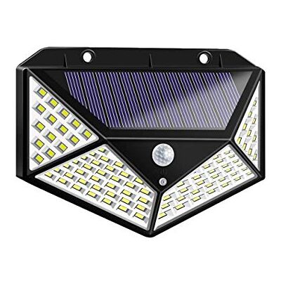 PLANET SHOP Solcellsvägglampa 100 LED Rörelsesensor PLANET SHOP Solcellsvägglampa 100 LED Rörelsesensor
