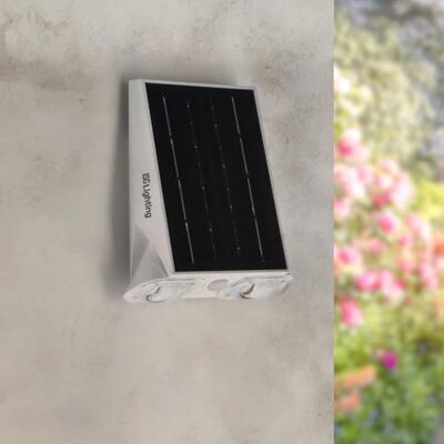 M Ledme Utomhus vita ögon solcell med rörelsesensor och skymning, 800 lm, 1,3 W, IP44, naturligt vitt ljus (4 000 K) för trädgård, terrass, fasad, vägg M Ledme Utomhus vita ögon solcell med rörelsesensor och skymning, 800 lm, 1,3 W, IP44, naturligt vitt ljus (4 000 K) för trädgård, terrass, fasad, vägg