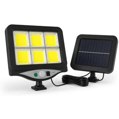 tempo di saldi Solcell utomhus med sensor, ABS, LED-spotlight med solpanel för trädgård, garage och entré tempo di saldi Solcell utomhus med sensor, ABS, LED-spotlight med solpanel för trädgård, garage och entré