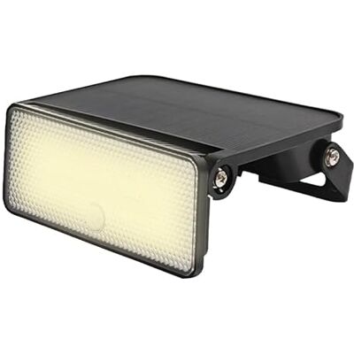 STAK MAYA: 1000 lumen solcellsdriven LED-strålkastare. Justerbar. Med rörelsedetektor. Svart STAK MAYA: 1000 lumen solcellsdriven LED-strålkastare. Justerbar. Med rörelsedetektor. Svart