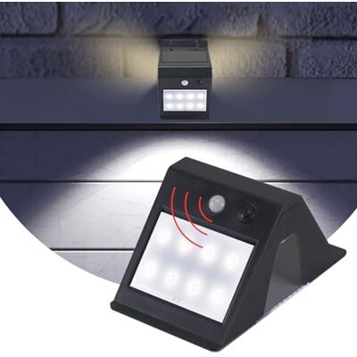 BEPER P207ILO070 Trådlös solcellsvägglampa, spotlight med skymningssensor för utomhusbruk, LED-lampa, vattentät solcellsvägglampa för utomhusbruk, väggmontering inklusive skruvar BEPER P207ILO070 Trådlös solcellsvägglampa, spotlight med skymningssensor för utomhusbruk, LED-lampa, vattentät solcellsvägglampa för utomhusbruk, väggmontering inklusive skruvar