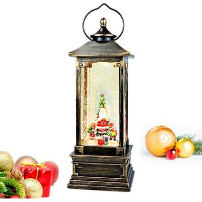 Avilia Animerad jullykta med musik och ljus, LED 29 x 14 x 14 cm perfekt för heminredning under julfesten tillverkad av hållbara material och handmålade passar alla hem Avilia Animerad jullykta med musik och ljus, LED 29 x 14 x 14 cm perfekt för heminredning under julfesten tillverkad av hållbara material och handmålade passar alla hem