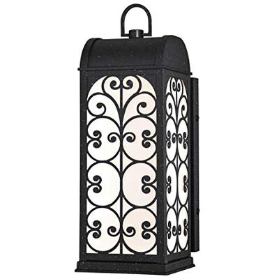 Temara 6111240ATE 1-flammande, dimbar LED-vägglampa för utomhusbruk, strukturerad järnfinish med frostat glas Temara 6111240ATE 1-flammande, dimbar LED-vägglampa för utomhusbruk, strukturerad järnfinish med frostat glas
