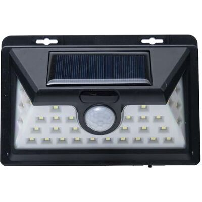 WERKA PRO Solar LED-vägglampa med rörelsesdetektor 32 lysdioder – 160 lumen Werkapro WERKA PRO Solar LED-vägglampa med rörelsesdetektor 32 lysdioder – 160 lumen Werkapro