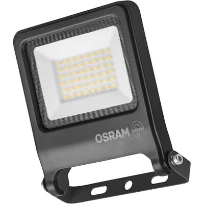 OSRAM ENDURA FLOOD PC 30W LED-strålkastare, 3000K varmvit, 3000 lumen, IP65-strålkastare miljövänlig, 110° strålvinkel, 100 lm/W, grå OSRAM ENDURA FLOOD PC 30W LED-strålkastare, 3000K varmvit, 3000 lumen, IP65-strålkastare miljövänlig, 110° strålvinkel, 100 lm/W, grå