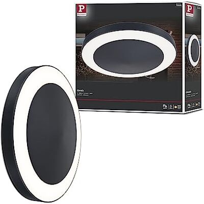 Paulmann 94526 LED utomhusbelysning Circula taklampa med skymnings-/rörelsesensor IP44 rund inkl. 1x14 W varmvit antracit plast 3000 K Paulmann 94526 LED utomhusbelysning Circula taklampa med skymnings-/rörelsesensor IP44 rund inkl. 1x14 W varmvit antracit plast 3000 K