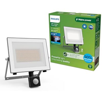 Philips Lois utomhusstrålkastare med sensor, 24 W, 5000 K, antracit Philips Lois utomhusstrålkastare med sensor, 24 W, 5000 K, antracit