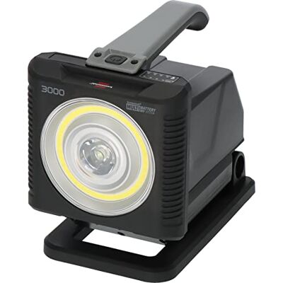 Brennenstuhl Professional Multi Battery LED batteri arbetslampa HL 3000 / inspektionslampa 1140 + 2160lm (20W, IP54, kompatibel med 18V-batterier från 10 olika tillverkare, konstruerad i Tyskland) Brennenstuhl Professional Multi Battery LED batteri arbetslampa HL 3000 / inspektionslampa 1140 + 2160lm (20W, IP54, kompatibel med 18V-batterier från 10 olika tillverkare, konstruerad i Tyskland)