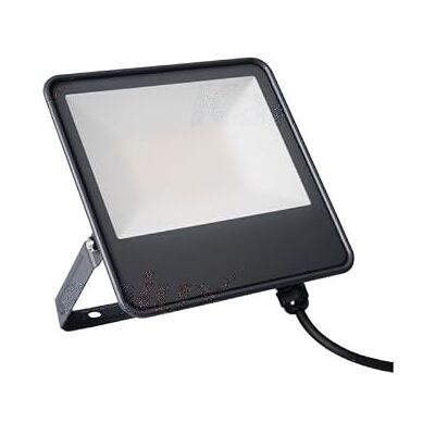 Kanlux LED-projektor AC220-240, 50W, 6 000lm (400 W) 100°, vattentät, IP65, svart, 180 mm x 241 mm, naturvit, 4 000 K Kanlux LED-projektor AC220-240, 50W, 6 000lm (400 W) 100°, vattentät, IP65, svart, 180 mm x 241 mm, naturvit, 4 000 K