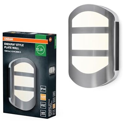 OSRAM ENDURA Style Plate Wall vägglampa i rostfritt stål, indirekt ljus, LED-utomhusbelysning, IP44, för entré och fasad OSRAM ENDURA Style Plate Wall vägglampa i rostfritt stål, indirekt ljus, LED-utomhusbelysning, IP44, för entré och fasad