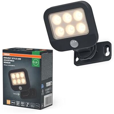OSRAM ENDURA Style USB justerbar upp-down sensor mörkgrå OSRAM ENDURA Style USB justerbar upp-down sensor mörkgrå