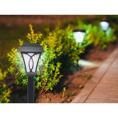 BEPER P207ILO040 Set of 4 Solar Lamps for Driveways and Gardens with Peg, Automatic Switching on at Dark, Easy Fixing, Elegant Design, Autonomy 6-8 Hours, Protection IP44 BEPER P207ILO040 Set of 4 Solar Lamps for Driveways and Gardens with Peg, Automatic Switching on at Dark, Easy Fixing, Elegant Design, Autonomy 6-8 Hours, Protection IP44