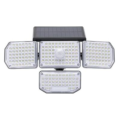 Levitantes LED-strålkastare med solpanel och fjärrkontroll, vattentät IP65, 3145W, 6500k, kallt ljus, 430lm perfekt för utomhus, uteplats, trädgård med mera Levitantes LED-strålkastare med solpanel och fjärrkontroll, vattentät IP65, 3145W, 6500k, kallt ljus, 430lm perfekt för utomhus, uteplats, trädgård med mera