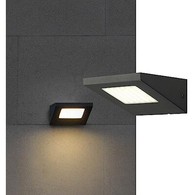 SLV 231315 IPERI WL vägglampa, antrakhyvel, 48 LED, neutral vit, 4 000 K, aluminium, antrakhyvel SLV 231315 IPERI WL vägglampa, antrakhyvel, 48 LED, neutral vit, 4 000 K, aluminium, antrakhyvel