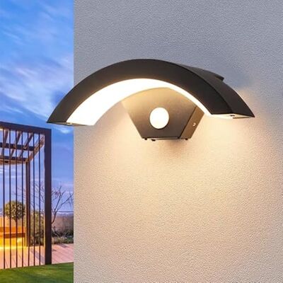 Comely Utomhusvägglampa med rörelsedetektor, 24W modern vägglampa LED utomhus IP65 vattentät, varmvit utomhuslampa med rörelsedetektor för trädgård hall trappa Comely Utomhusvägglampa med rörelsedetektor, 24W modern vägglampa LED utomhus IP65 vattentät, varmvit utomhuslampa med rörelsedetektor för trädgård hall trappa