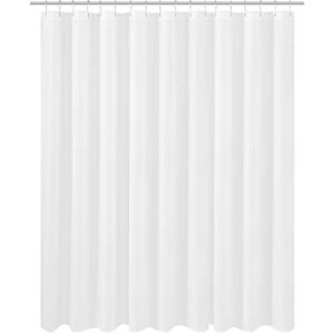 N&Y HOME Extra brett extra långt tyg duschdraperifoder 274 x 213 cm, hotellkvalitet, tvättbar, vit spa badrumsgardiner med öljetter, 108 x 84 N&Y HOME Extra brett extra långt tyg duschdraperifoder 274 x 213 cm, hotellkvalitet, tvättbar, vit spa badrumsgardiner med öljetter, 108 x 84