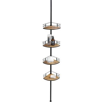 Wenko Rinconera Telescopic Stainless Steel Dollceo bamboo, simbi, dema, 31 x 65-275 x 23 cm Wenko Rinconera Telescopic Stainless Steel Dollceo bamboo, simbi, dema, 31 x 65-275 x 23 cm