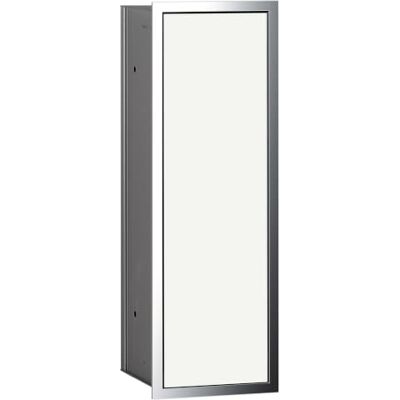 Emco Asis 150 infällt badrumsskåp för toalettborste, krom/glas, vitt, inbyggt skåp, valbart dörrstopp – 973027831 Emco Asis 150 infällt badrumsskåp för toalettborste, krom/glas, vitt, inbyggt skåp, valbart dörrstopp – 973027831