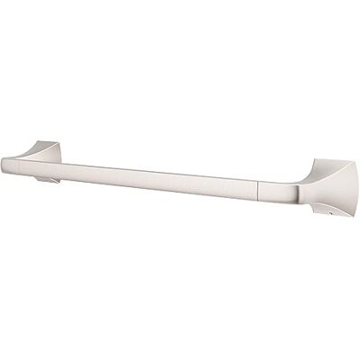 PFISTER Bruxie Bath Towel Bar for Bathroom, 18-Inch, Wall-Mounted, Screw-in, Spot Defense Brushed Nickel Finish, BTBBIE1GS PFISTER Bruxie Bath Towel Bar for Bathroom, 18-Inch, Wall-Mounted, Screw-in, Spot Defense Brushed Nickel Finish, BTBBIE1GS