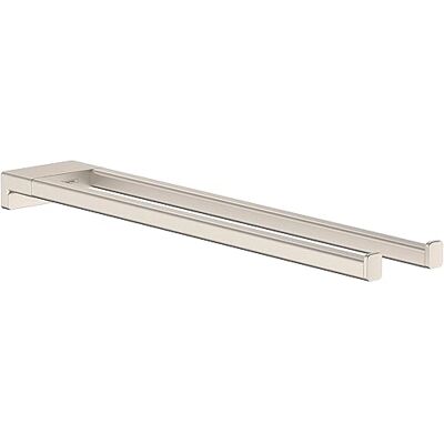 Hansgrohe AddStoris Modern Towel Holder in Brushed Nickel, 41770820 Hansgrohe AddStoris Modern Towel Holder in Brushed Nickel, 41770820