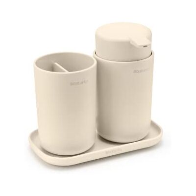 Brabantia Renew Collection badrumstillbehör, Soft Beige Brabantia Renew Collection badrumstillbehör, Soft Beige