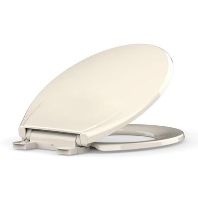 GAOMON Toilet Seat Round,Toilet Seat with Quick-Release And Quick-Attach, Plastic Toilet Seat with Soft Close,Easy Install and Clean Fits Most Round Toilets Almond GAOMON Toilet Seat Round,Toilet Seat with Quick-Release And Quick-Attach, Plastic Toilet Seat with Soft Close,Easy Install and Clean Fits Most Round Toilets Almond