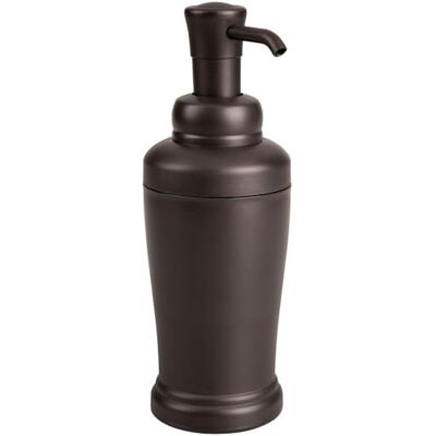 InterDesign Kent badrum tvålutmatare, flytande tvålflaska för 355 ml flytande tvål, tillverkad i plast, brons InterDesign Kent badrum tvålutmatare, flytande tvålflaska för 355 ml flytande tvål, tillverkad i plast, brons