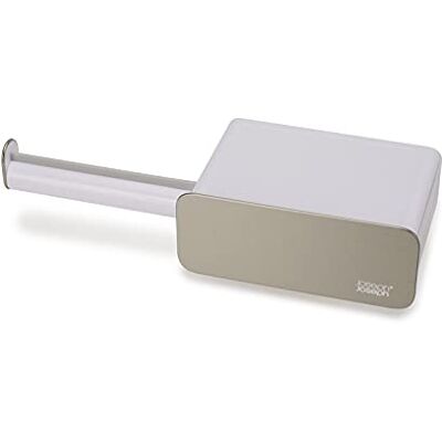 Joseph Joseph EasyStore Steel Wall-Mounted Roll Holder Vit, One Size 70529 Joseph Joseph EasyStore Steel Wall-Mounted Roll Holder Vit, One Size 70529