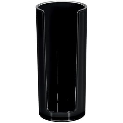 Spirella bomullskudde dispenser bomullskudde hållare akryl Sydney makeup kosmetikförvaring 16,5 x 7 cm svart Spirella bomullskudde dispenser bomullskudde hållare akryl Sydney makeup kosmetikförvaring 16,5 x 7 cm svart