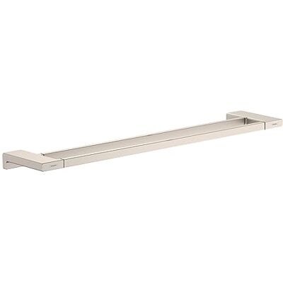 Hansgrohe 41743820 AddStoris Double Brushed Nickel GPM Towel Bar Hansgrohe 41743820 AddStoris Double Brushed Nickel GPM Towel Bar