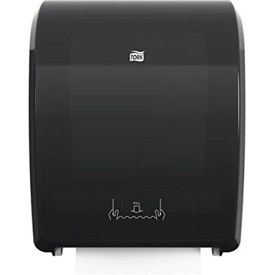 Tork Mekanisk handhandduksdispenser H80, pappershandduksdispenser 772828, hållbar, hygienisk engångsdispensering, svart Tork Mekanisk handhandduksdispenser H80, pappershandduksdispenser 772828, hållbar, hygienisk engångsdispensering, svart