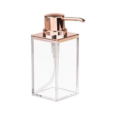 InterDesign iDesign 41388 tvålpump för klarhet för kök, klar/roséguld, 6,4 x 9,5 x 15,4 cm InterDesign iDesign 41388 tvålpump för klarhet för kök, klar/roséguld, 6,4 x 9,5 x 15,4 cm
