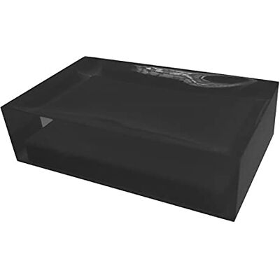Gedy Auckland tvålkopp, Mått och Vikt: 3X11X7 CM & 0,15 kg, Högkvalitativ transparent harts fast tvålhållare, svart finish, FoU-design, handgjord, 2 års garanti, Svart, unik Gedy Auckland tvålkopp, Mått och Vikt: 3X11X7 CM & 0,15 kg, Högkvalitativ transparent harts fast tvålhållare, svart finish, FoU-design, handgjord, 2 års garanti, Svart, unik